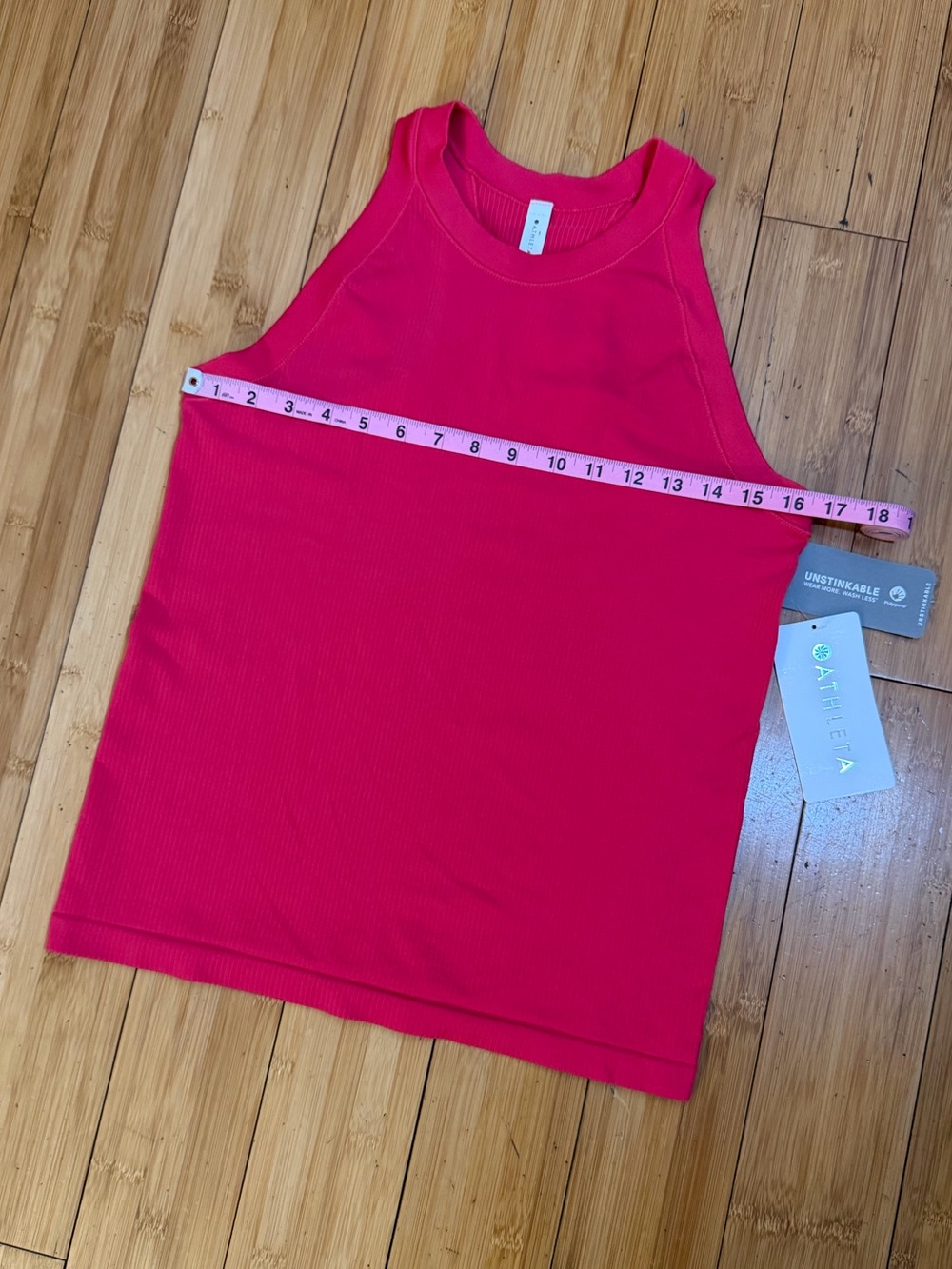 NWT Athleta Renew Seamless Racerback Tank Pink Size L - Picture 9 of 14